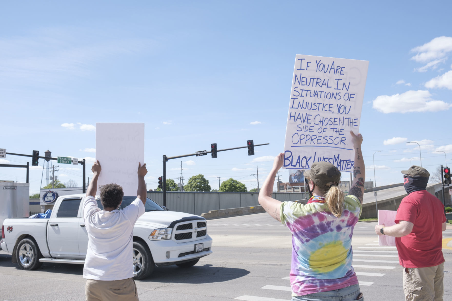Downtown Decatur protest